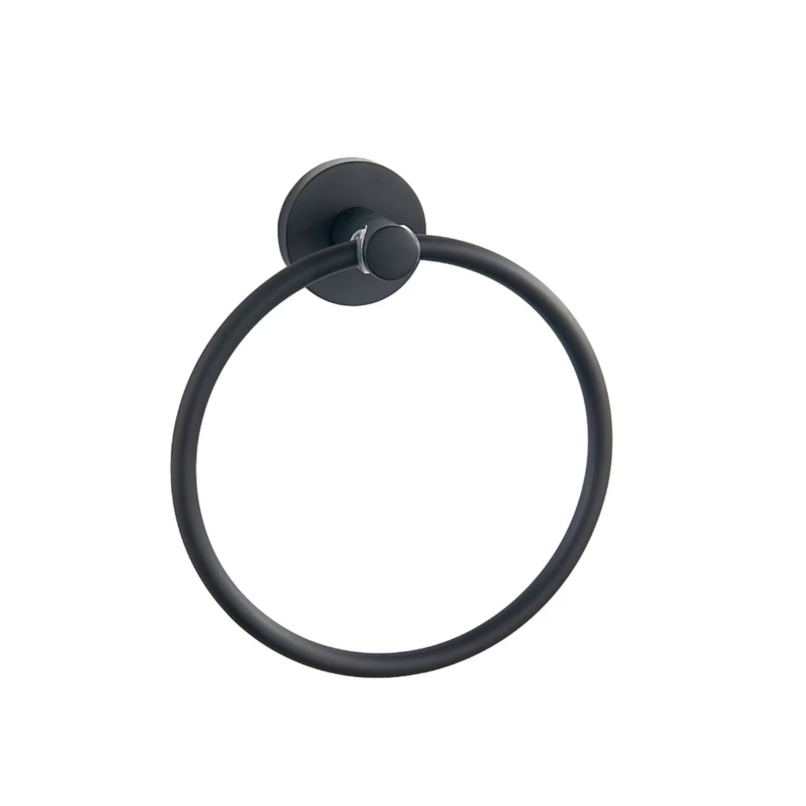 Round Matt black Towel Ring 75107
