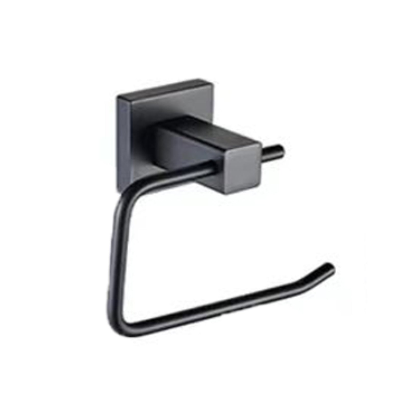 Matte Black Square Toilet Roll Holder 81106