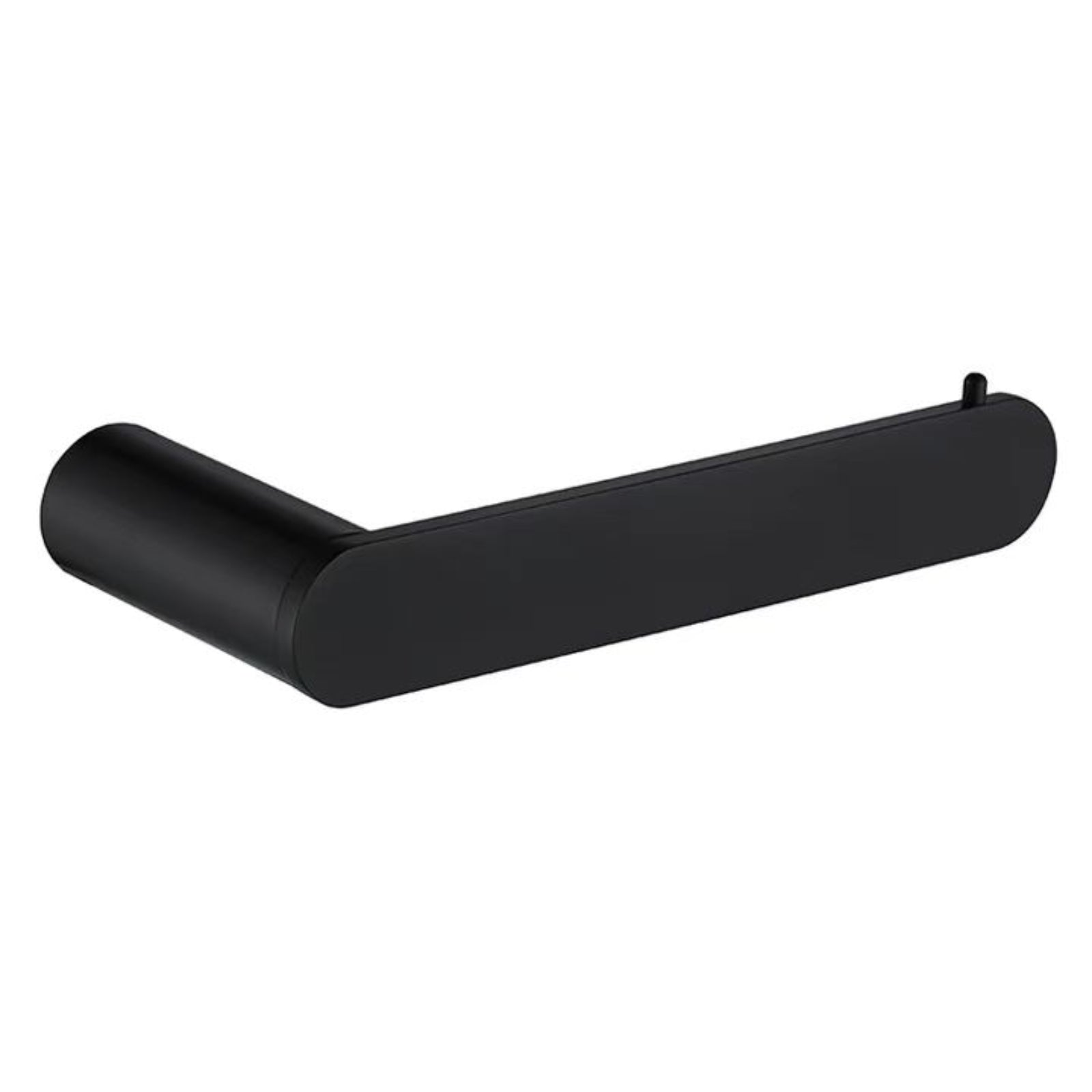 Oval Matte Black Toilet Roll Holder 91806