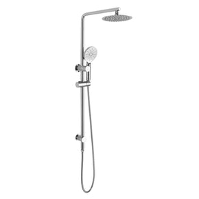 Matt Black Round Handheld Shower Station With Diverter 86H66