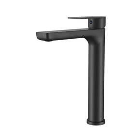 Oval Matt Black Tall Basin Mixer 81H79T